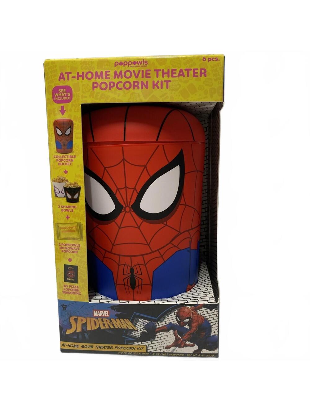 Poppowls SPIDERMAN At Home Movie Theater Popcorn Kit Bucket 2026